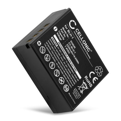 Battery for Olympus OM-D E-M1, E-M1 Mark II, E-M1 Mark III BLH-1 (2250mAh, 11.1V) from CELLONIC
