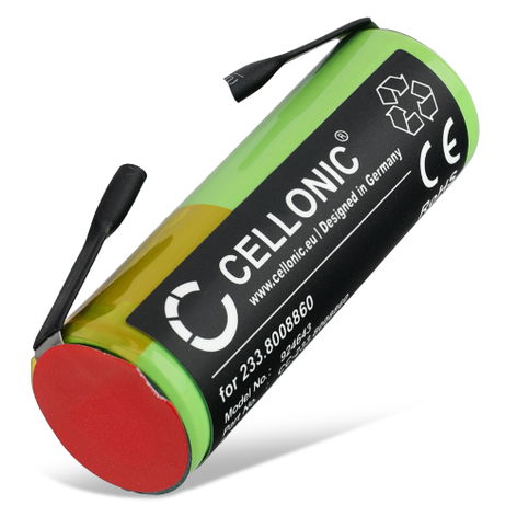 Battery for Braun Professional Care; 3D White; 5515; Vitality (2500mAh, 1.2V) from CELLONIC
