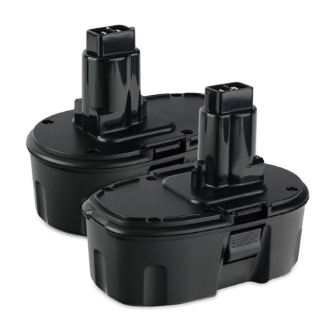 2x Battery for Dewalt DC390; DW936; DC385; DC410; DC925; DC020; DC212; DC335; DC490; DC495 DE9098, DC9096 (3000mAh, 18V) from CELLONIC