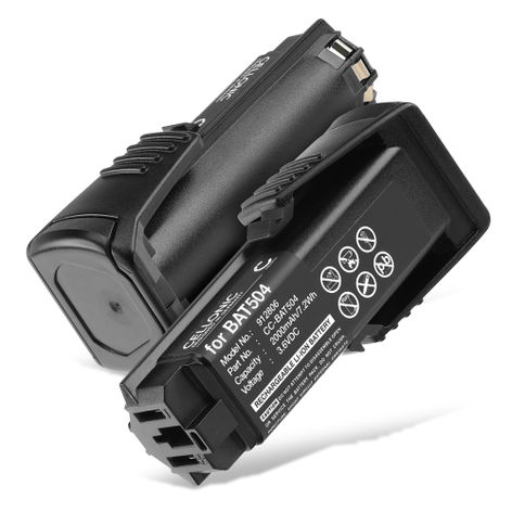 2x Battery for Bosch PS10; GSR Mx2Drive, Prodrive; SPS10; SPS10-2 2607336241, BAT504 (2000mAh, 3.6V) from CELLONIC
