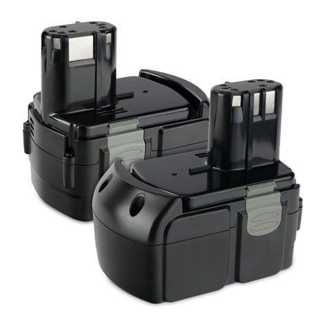 2x Battery for Hitachi DS 18DL; DV 18DCL, 18DCL2, 18DL; G 18DL BCL1815,BCL1840, EBM 1830, 326240, 326241, 327730 (3000mAh, 18V) from CELLONIC