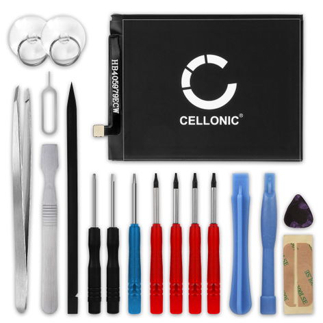 Battery for Huawei Honor 6A, 6C; Nova Dual-Sim; Y5 (2018) HB405979ECW (2900mAh, 3.82V) + Tool-kit from CELLONIC