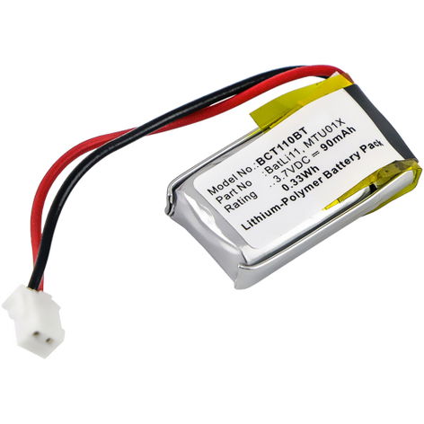 Battery for diagral DIAG44ACX; TF410X Intercom BatLi11 (90mAh, 3.7V) from subtel
