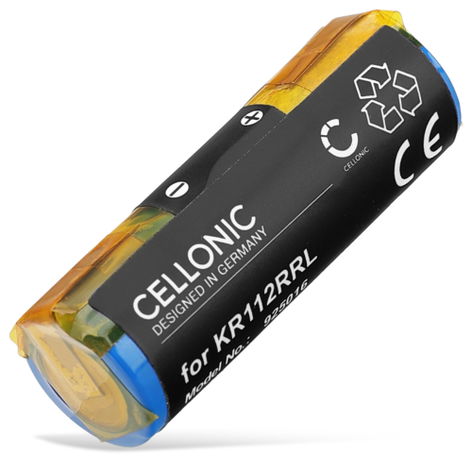 1x Battery for Philips AT751, AT750, AT815, HS8420, AT752, AT753, AT754, AT757, AT758, AT810, AT811, AT814, HS8420/23 KR112RRL, US14430VR (650mAh, 3.7V) from CELLONIC