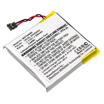 WX30 Battery for Motorola Moto 360 (1.Gen) Sport Fitness Tracker Smartwatch Battery Replacement - 240mAh 3.7V Lithium Polymer