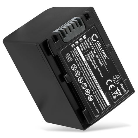 Battery for Sony AX53 4K HANDYCAM FDR-AX53; DCR-PJ5; DCR-SR15; DEV-3 (2050mAh, 7.2V) from CELLONIC