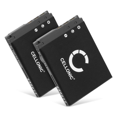 2x Battery for Sony Cyber-shot DSC-G3, DSC-T2, DSC-T200, DSC-T300 NP-BD1 NP-FD1 (600mAh, 3.7V) from CELLONIC