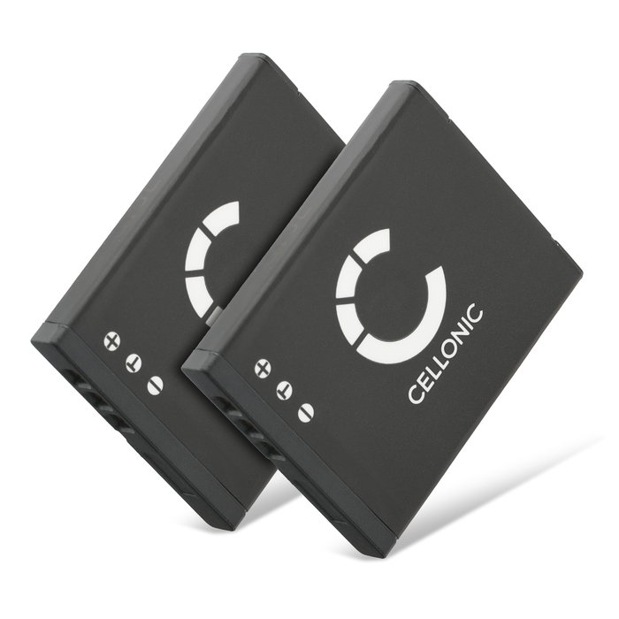 2x Battery for Olympus VG-120 D-710 X-940 FE-4040 FE-4020 FE-5040 VG-130 VG-140 VG-110 VG-150 LI-70B (500mAh, 3.7V) from CELLONIC