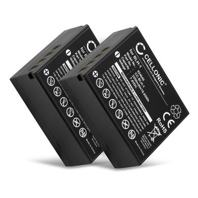 2x Battery for Olympus OM-D E-M1 Mark II, Olympus OM-D E-M1 Mark III, Olympus OM-D E-M1X 2250mAh from CELLONIC