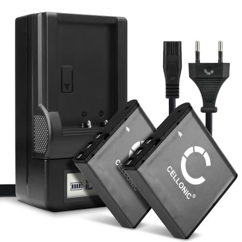 2x Battery for Kodak PixPro AZ528, AZ425, AZ421, AZ422, AZ361, AZ365 (950mAh, 3.7V) + Charger from CELLONIC