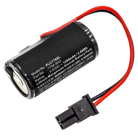 Battery for Allen-Bradley 1756 L61S, L62S, L63S; ControlLogix 5561 (1200mAh, 3V) from subtel