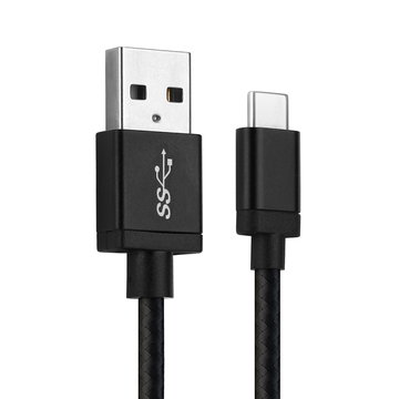 USB C Type C Phone Charger Cable for Google Pixel 7, 7 Pro, 6, 6 Pro, 6A, 5, 4, 3, 2 1m Fast Charging 3A Smartphone Data Cable Nylon Black