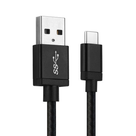 USB-C (Type-C) to USB A Data Cable 1m for Oppo Find X8 Pro, X5 Pro, X5, X; Reno 5G; A54 5G from CELLONIC