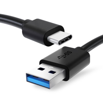 Camera USB Cable for Canon EOS 1D X III, M6 II, EOS Rp R Ra, PowerShot G5 X II G7 X III 1m Fast Charging Data Cable for Camera 3A Charger Lead PVC - Black