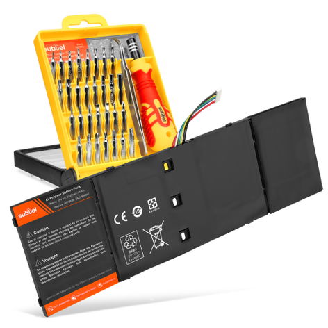Battery for Acer Aspire V5-452G, V5-452P, V5-452PG, V5-472 AP13B3K (3000mAh, 14.8V) + Tool-kit from subtel