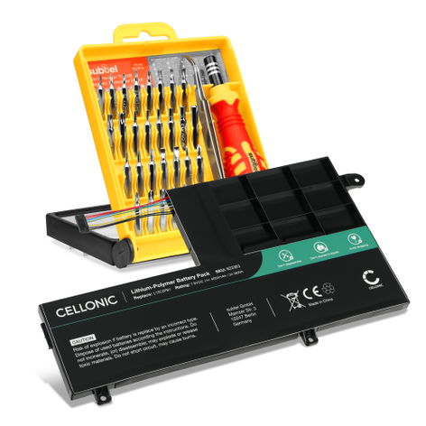 Battery for Lenovo Yoga 510-14AST, 510-14IKB, 510-14ISK L15C2PB1 (4600mAh, 7.6V) + Tool-kit from subtel