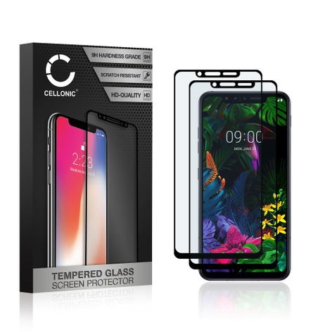 2x Screen Protector for LG G8s ThinQ – Glass (9H hardness) from CELLONIC