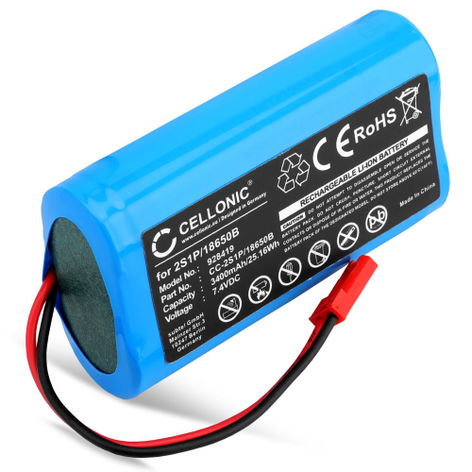 Battery for Arizer Solo 2 2S1P/18650B (3400mAh, 7.4V) from CELLONIC