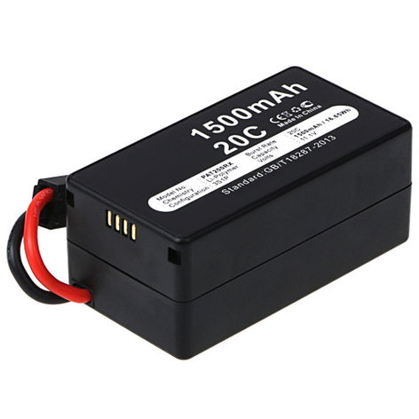 Battery for Parrot AR.Drone 1.0, 2.0 Lithium-Polymer 11.1V (1500mAh, 11.1V) from subtel