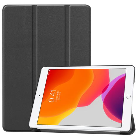 Tablet Case with Stand for Apple iPad 10.2" (8th Gen) - A2428, A2429, A2430 – Black, Synthetic Leather from subtel