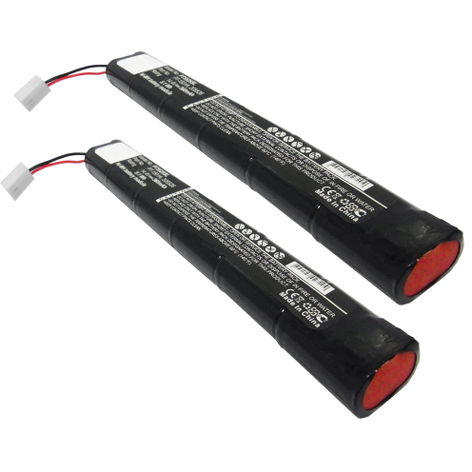 2x Battery for Pentax PocketJet 3, 3 Plus, II, 200 (360mAh, 14.4V) from subtel