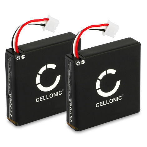 2x Battery for Logitech H800 533-000067,AHB472625PST, L/N: 1109, L/N: 1110 (230mAh, 3.7V) from CELLONIC