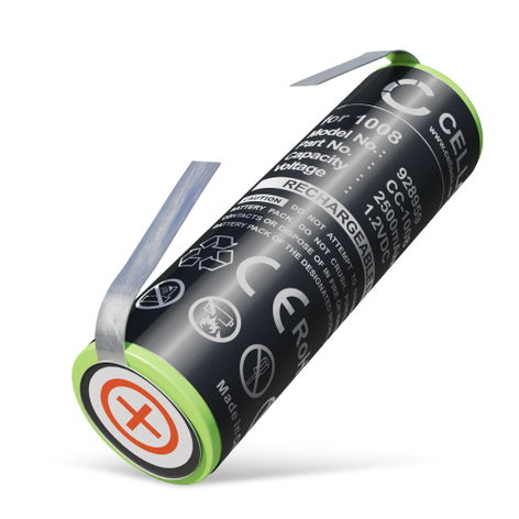 Battery for Philips HX5350; HX6711; HX6730; HX6731; HX6920 14.5mm 2500mAh (2500mAh, 1.2V) from subtel