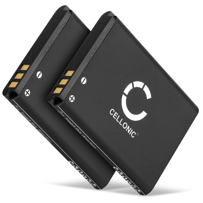 2x Battery for Minox DCC 5.0 DCC 5.1 Rollei 10050 10051 10052 Sportsline 60 Vivitar DVR-850W - BL-5B 890mAh Replacement battery