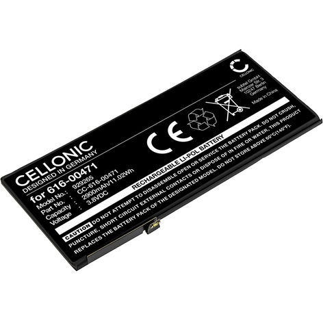 Battery for Apple iPhone Xr, 11.8; A2105; A1984; A2108; A2106 616-00471 (2900mAh, 3.8V) from CELLONIC