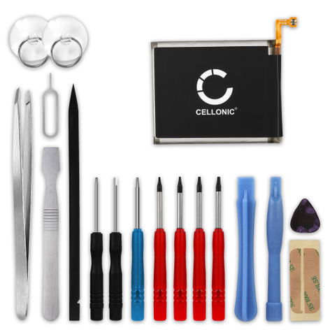 Battery for Samsung Galaxy A20e (SM-A202) EB-BA202ABU, GH82-20188A (2550mAh, 3.85V) + Tool-kit from CELLONIC