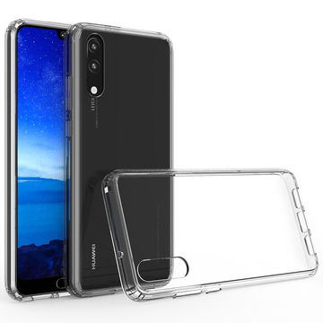 subtel Phone Case for Huawei P20 TPU Protective Bumper Hardshell Back Cover Hardcase - Crystal Clear