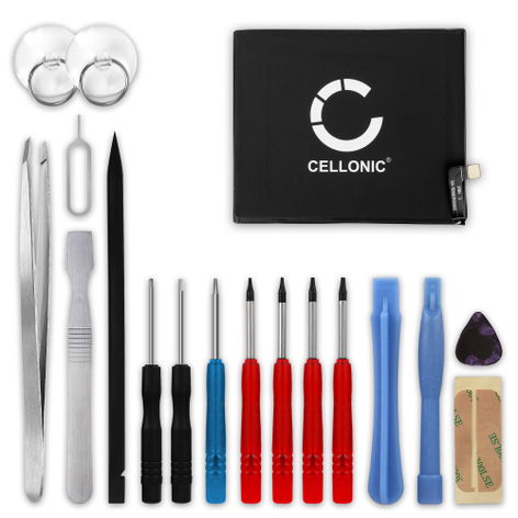 Battery for Wiko U Pulse, Pulse Lite; View Prime 396272 (2900mAh, 3.8V) + Tool-kit from CELLONIC