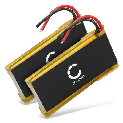 2x Battery for Cardo Scala Rider Packtalk Duo BAT00007, SRPT0102 (850mAh, 3.7V) from CELLONIC