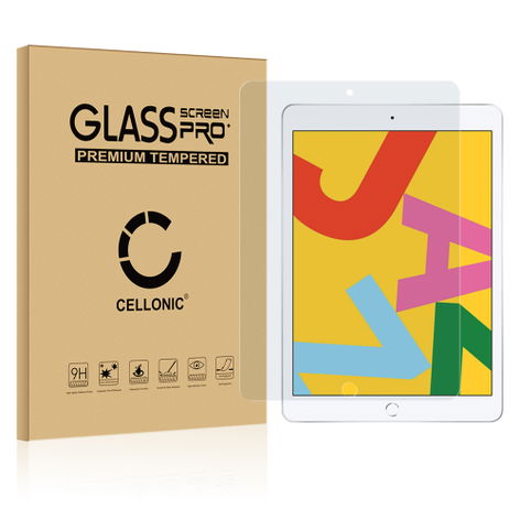 Screen Protector for Apple iPad 10.2" (8th Gen) - A2428, A2429, A2430 – Glass (9H hardness) from CELLONIC