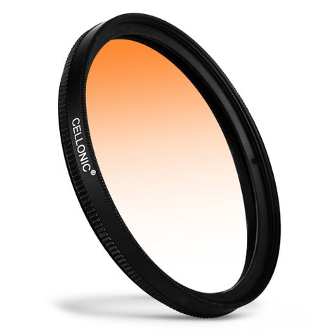 Ø 62mm Orange Graduated Filter for Camera Lenses – Resin + Aluminium alloy from CELLONIC – Tamron 18-200mm F3.5-6.3 Di III VC