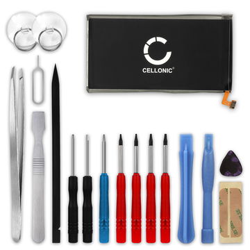 CELLONIC Phone Battery Replacement for Samsung Galaxy S10 (SM-G973) + 17-Tool Phone Repair Kit - EB-BG973ABU 3300mAh