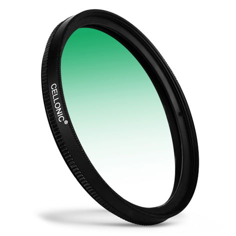 Ø 37mm Green Graduated Filter for Camera Lenses – Resin + Aluminium alloy from CELLONIC – Panasonic Lumix G 42.5mm 1.7 Asph Power OIS