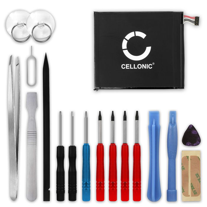 CELLONIC Phone Battery Replacement for Alcatel 3C / A3 XL (9008 / 9008D) + 17-Tool Phone Repair Kit - CAC3000034CC, TLp030JC 2950mAh
