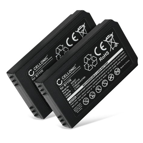 2x Battery for Ikusi IK2; PUPITRE IK2; T70/2, T70/2 iKontrol BT11K (1100mAh, 3.7V) from CELLONIC