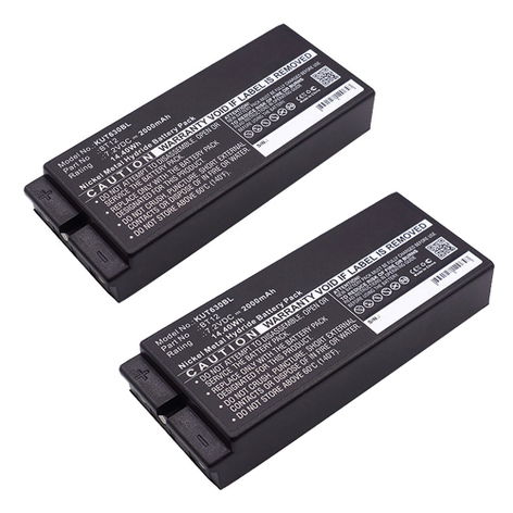 2x Battery for Ikusi TM63; 2303696; TM 60/1, 60/2; TM64 02 BT12 (2000mAh, 7.2V) from subtel