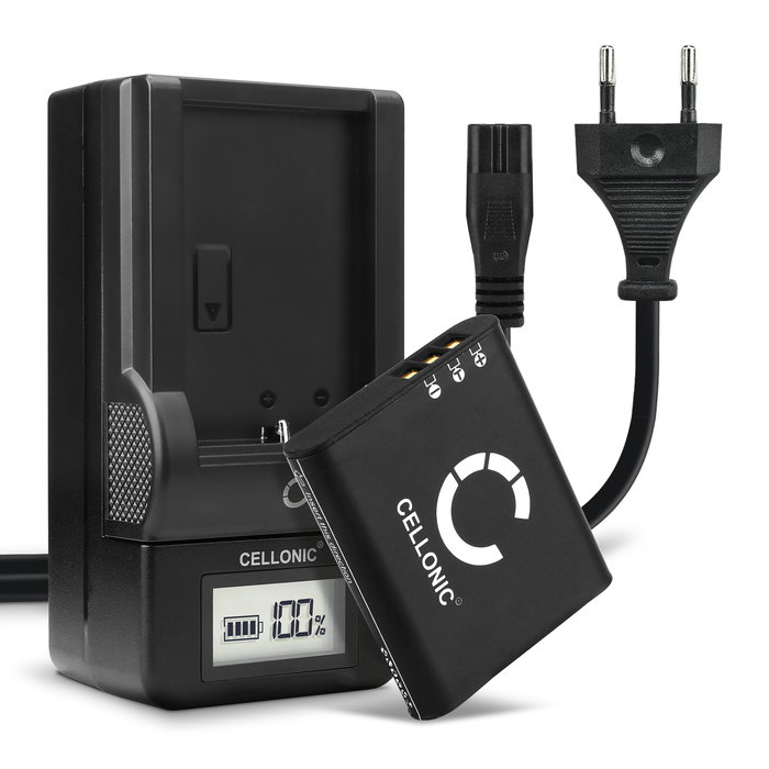 2x CELLONIC Camera Battery for Ricoh GR III G900 G900SE GR IIIx WG-6 Replacement DB-110 Battery 1100mAh Backup + Charger 