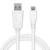 USB Cable, white PVC (1A), 1m
