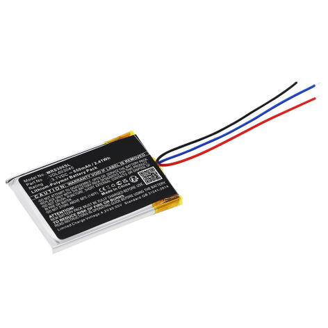 Battery for Marshall Major 3, 2, II, III, 2 Bluetooth; Monitor VDL603040 (650mAh, 3.8V) from subtel