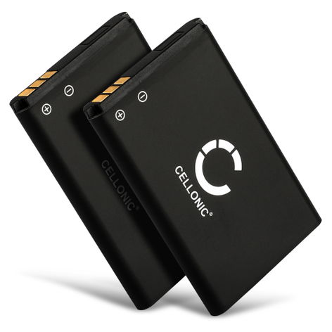 2x Battery for Nokia 1100; 6600; 3110; 7600; 7610; N70; 6230i; ZIKOM Z650 (1020mAh, 3.7V) from CELLONIC