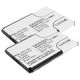 2x Battery 900mAh