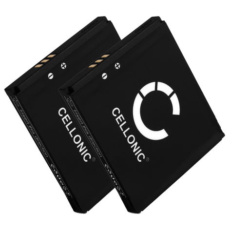 2x Battery for Doro PhoneEasy 612, 610, 409gsm, 605, 410gsm Li-Ion 3.7V (800mAh, 3.7V) from CELLONIC