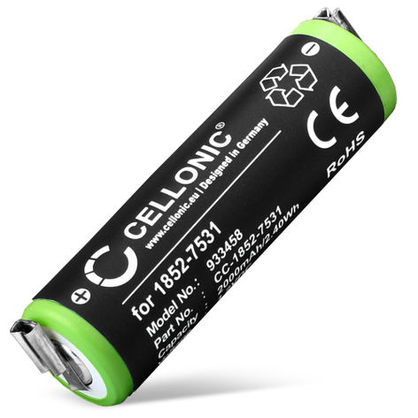Battery for Moser ChroMini 1591 Moser 1852-7531 (2000mAh, 1.2V) from CELLONIC