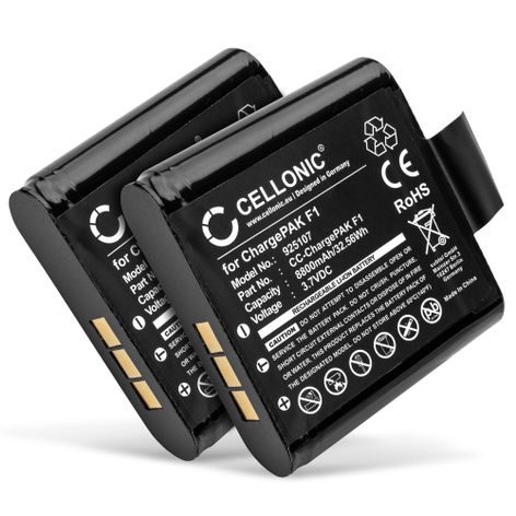 2x Battery for PURE Evoke D6, H4, H6, D4, F4; Jongo S3 ChargePAK F1, F1 (8800mAh, 3.7V) from subtel