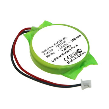 Battery for Panasonic FP-X series controllers, GT32 display, GT32M display, GT32T display AFPX-BATT, CR2450 (550mAh, 3V) from CELLONIC