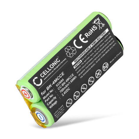 Battery for WATERPIK 900 Sonic Toothbrush; WP-900 BK-4MCCE (700mAh, 2.4V) from CELLONIC
